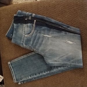 High rise skinny jeans